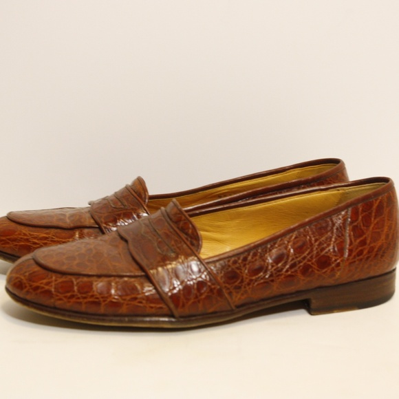 Vintage Cole Haan Crocodile mens shoes - Picture 2 of 6